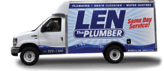 Len The Plumber service truck