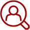 icon of person in magnifying glass